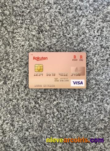 Japan Rakuten Bank visa card photolook